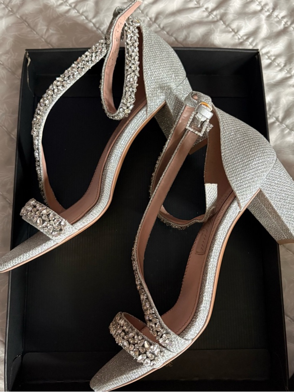 Naturalizer Womens Pnina Tornai Ahava Sandals size 7 New Silver. - Picture 1 of 5
